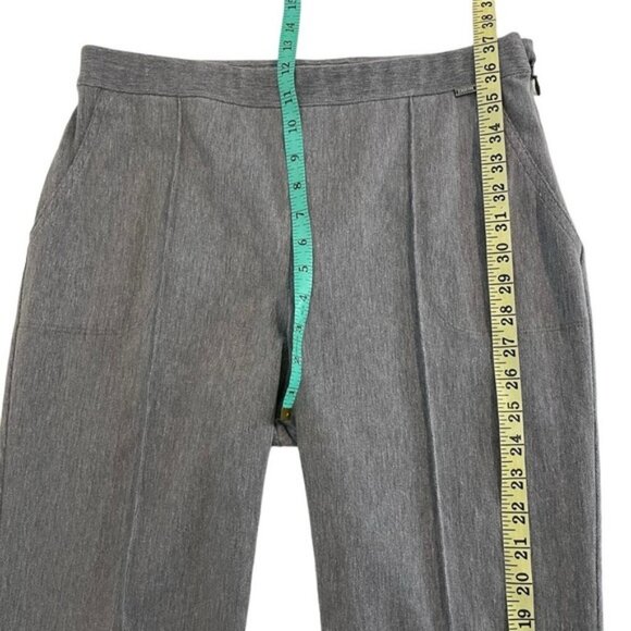 St. John grey slim ankle zip classy high rise trouser pants size 10 - Picture 6 of 9